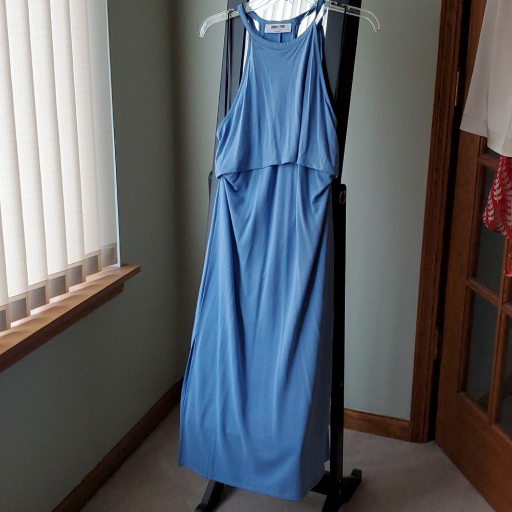 Powder blue maxi dress